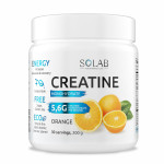 креатин:SOLAB Creatine Monohydrate со вкусом апельсина.