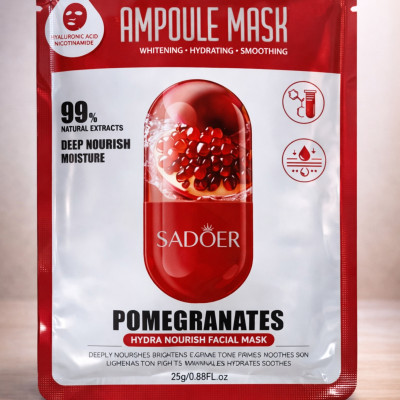 Ампульная маска для лица с гранатом SADOER