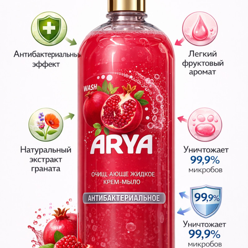 Антибактериальное крем-мыло ARYA