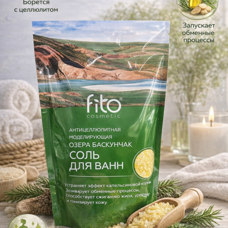 Антицеллюлитная соль для ванн Fito Cosmetic