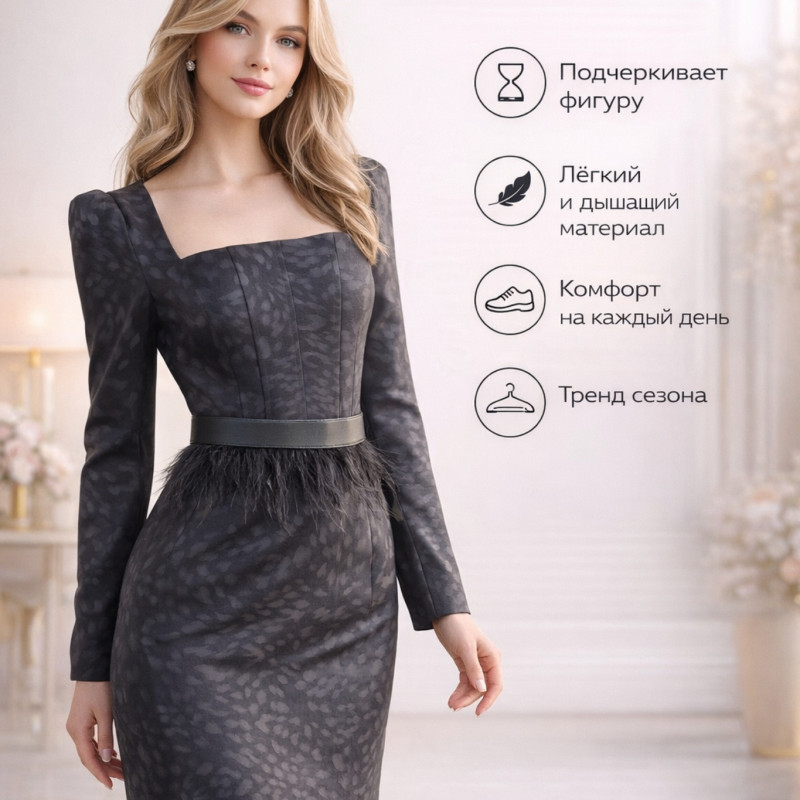 Элегантное женское платье