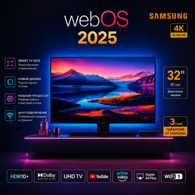Телевизор 35" Smart TV