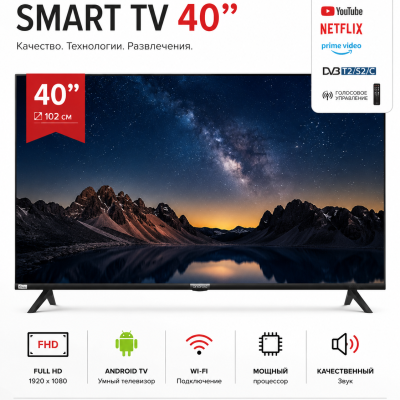Smart TV 40" Android TV