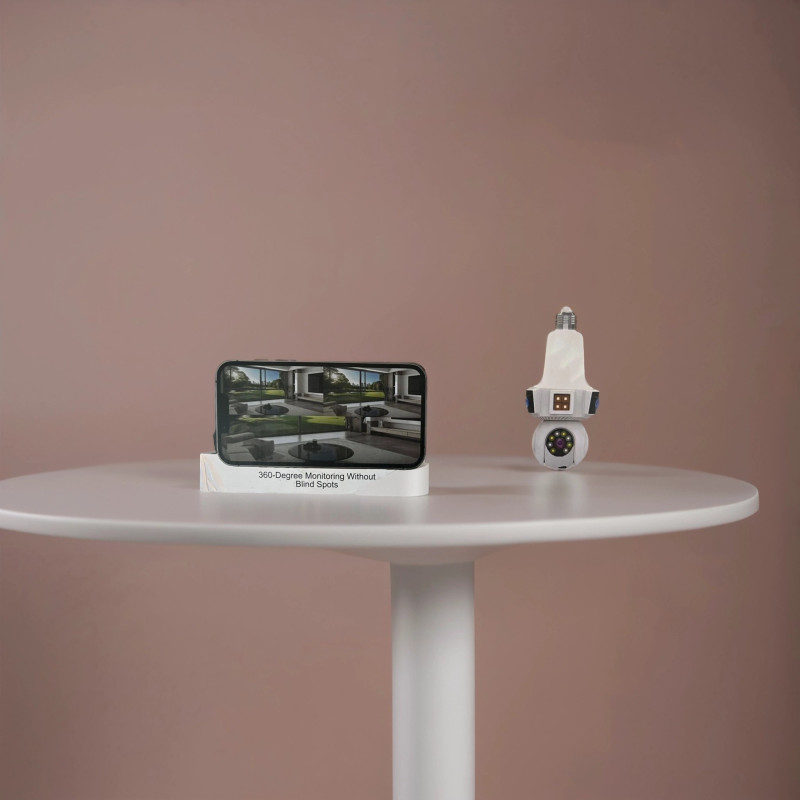 Wi-Fi камера 360° с цоколем E27