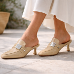 Женские бежевые Мюли