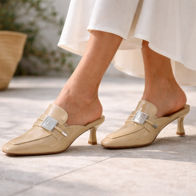 Женские бежевые Мюли