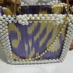 Сумки из бусин на конве и национальной сумки