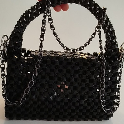 Сумки из бусин на конве и национальной сумки