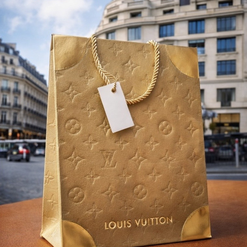 Подарочный пакет в стиле Louis Vuitton