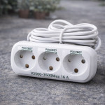 Удлинитель на 3 розетки «РОССВЕТ» (16A)