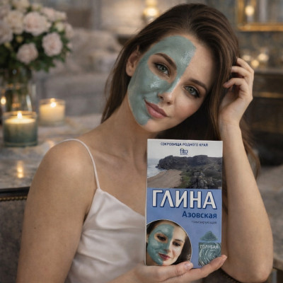 Голубая глина «Азовская» — тонизирующая маска для лица
