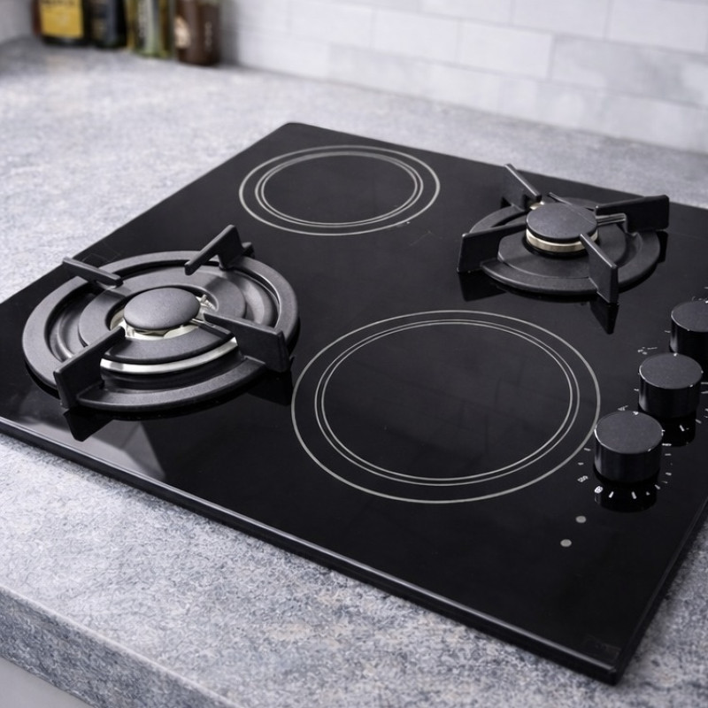 Комбинированная варочная панель (газ + электричество)