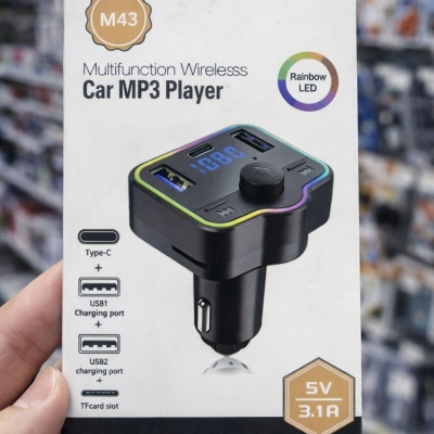 Автомобильный FM-модулятор  M43 (Bluetooth / USB