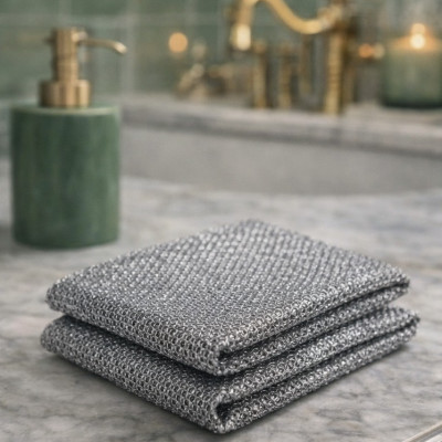 Многоразовые кухонные салфетки из нержавеющей стали