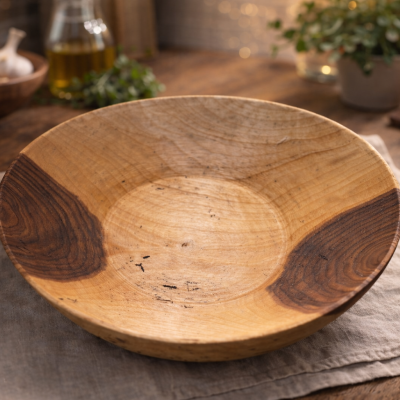 Деревянная чаша из натурального массива