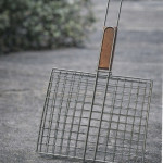 Решётка для гриля / мангала с деревянной ручкой