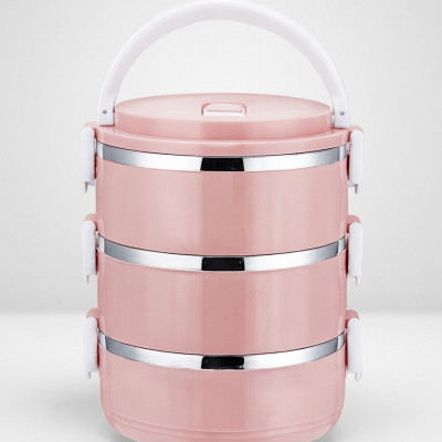 Многоярусный ланч-бокс с ручкой