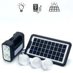 Сонячна панель GD 8017 Туристичний ліхтар Повербанк 4000 mAh