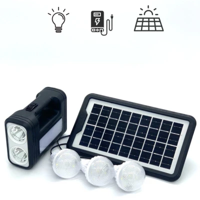 Сонячна панель GD 8017 Туристичний ліхтар Повербанк 4000 mAh