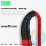 USB кабель Denmen D45L на Lightning 2.4A 1м