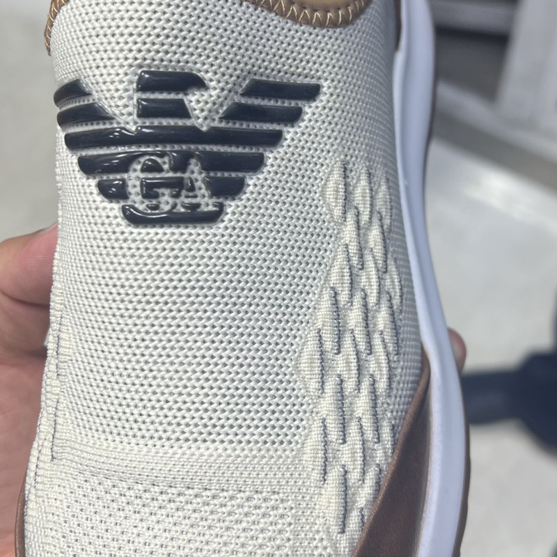 Бежевые кроссовки «GA»