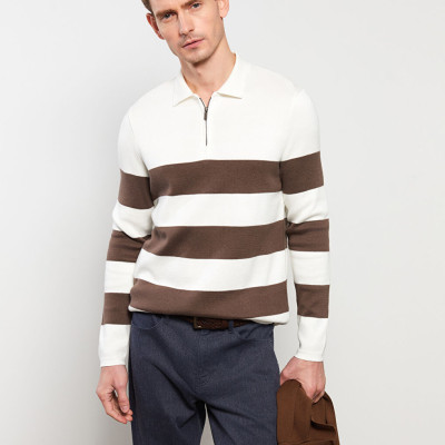 LC WAIKIKI Полосатый мужской трикотажный свитер