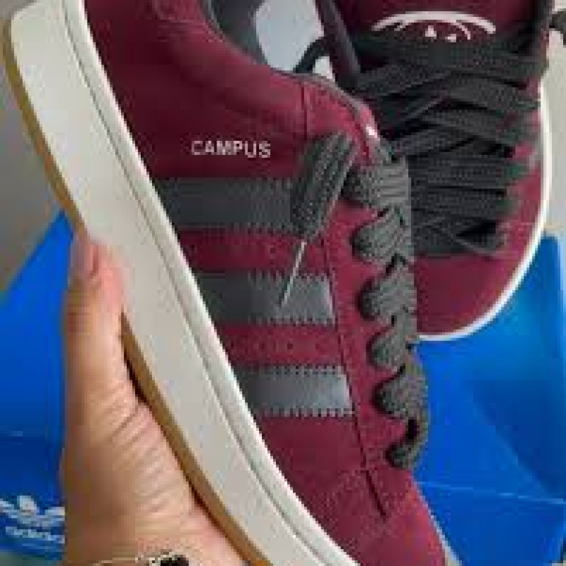 Бордовые кроссовки "Adidas" Campus.
