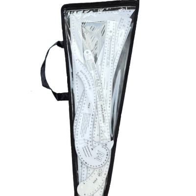 Набор портновских лекал, для кроя, для шитья, 7 предметов, линейки