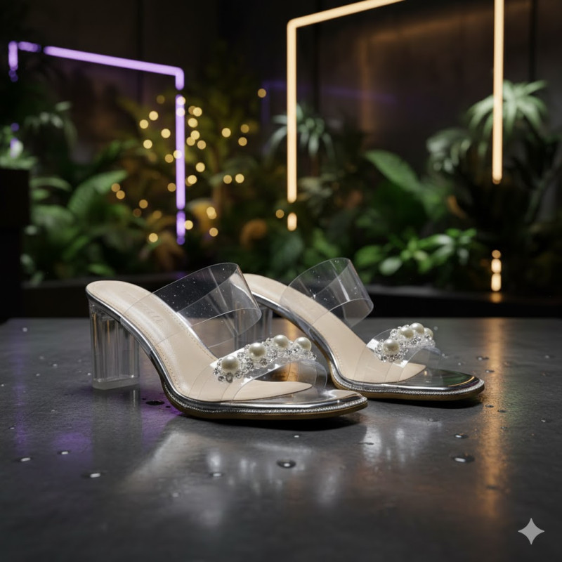 Женские босоножки «Crystal Pearl