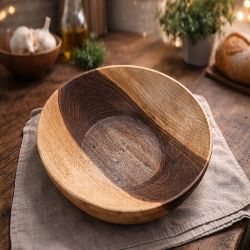 Деревянная чаша из натурального массива