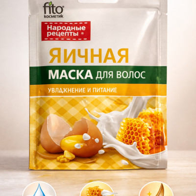 Яичная маска для волос