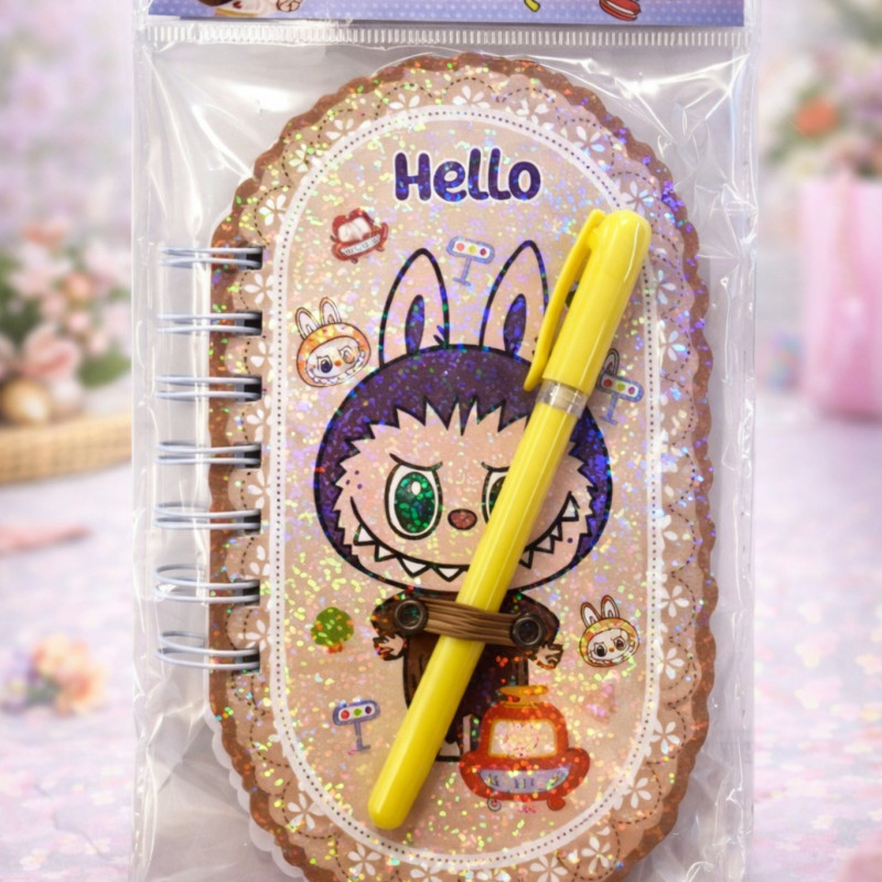 Мини-блокнот с ручкой