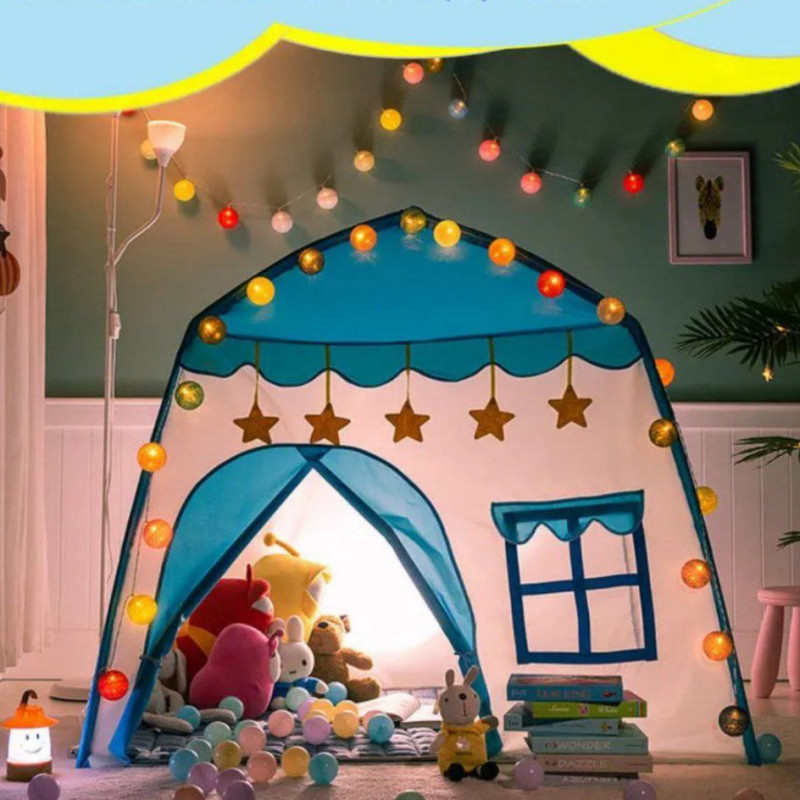 Палатка детская игровая шатер, игровой домик для ребенка, вигвам для улицы, дома, дачи