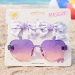 Набор очков и приголок бантики