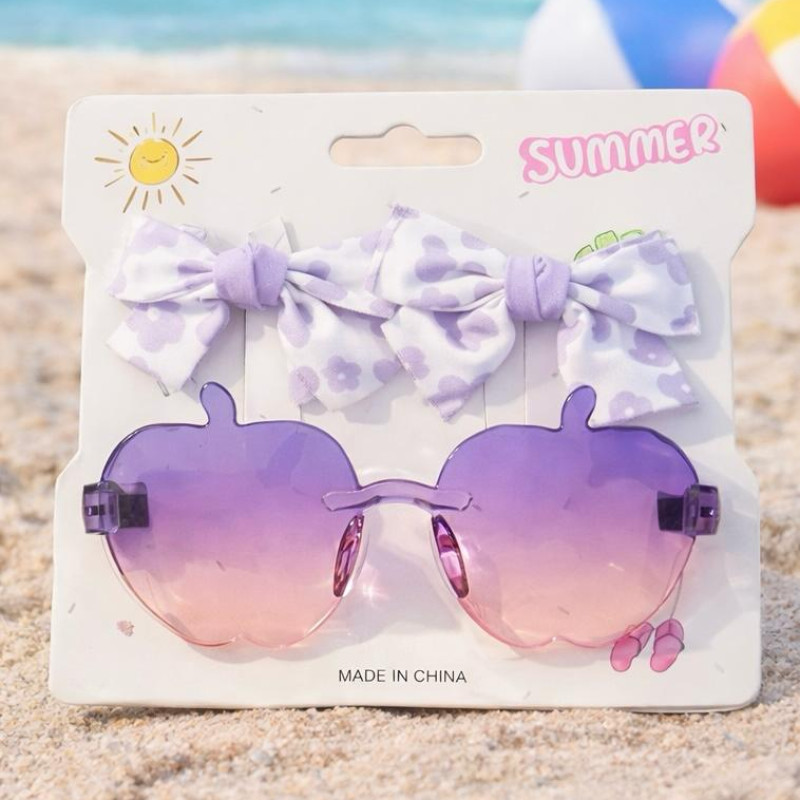 Набор очков и приголок бантики