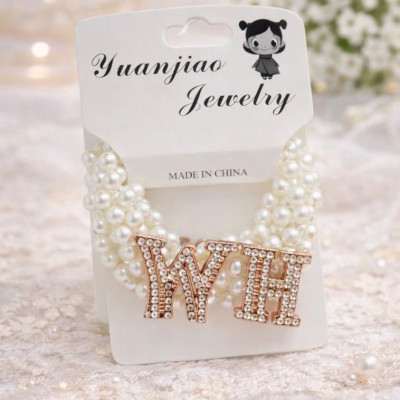 Резинка жемчуг с цветок